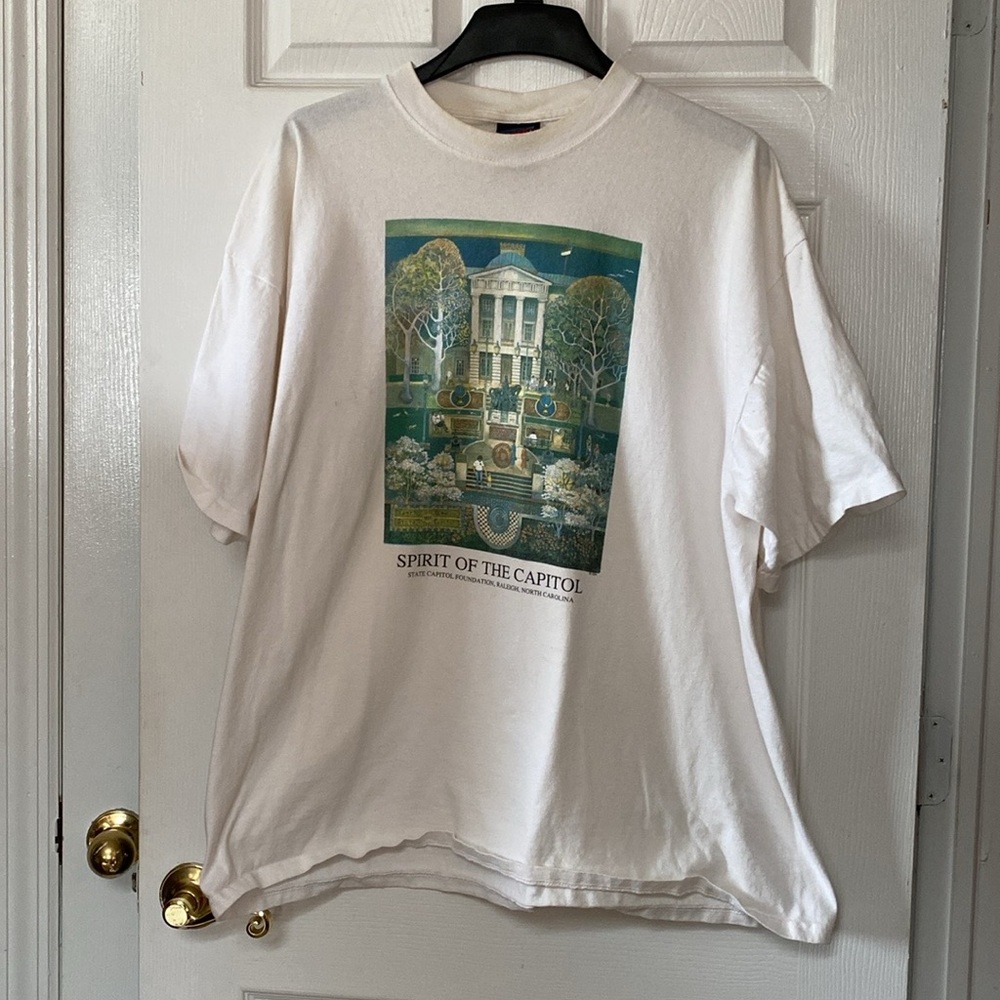 VTG 1994 Spirit Capital Raleigh North Carolina Single Stitch T-Shirt Tee Shirt